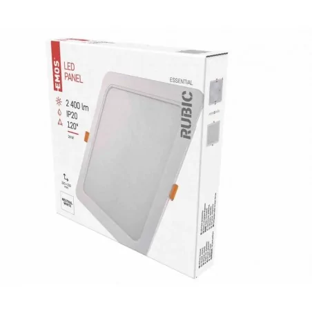 Panele-led - lampa podtynkowa led 24w neutralna barwa rubic zd2452 emos 