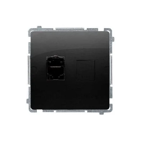 Gniazda-komputerowe - gniazdo komputerowe pojedyncze rj45 kat.6 z przesłoną przeciwkurzową bm61.01/49 simon basic kontakt-simon 