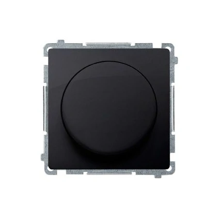 Regulatory-oswietlenia - ściemniacz led o ściemnialnych żarówek czarny mat naciskowo-obrotowy bms9l.01/49 simon basic kontakt-simon 