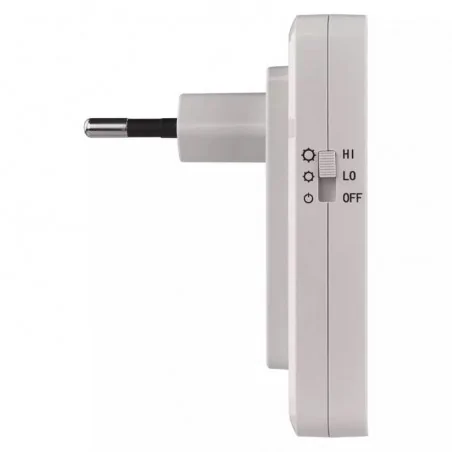 Lampki-do-kontaktu - p3316 lampka nocna led do gniazdka kwadrat z czujnikiem zmierzchu emos 