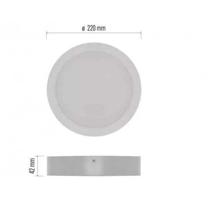 Oprawy-sufitowe - oprawa sufitowa/ścienna okrągła led 24w 4000k rubic zm5452 emos 