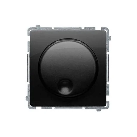 Regulatory-oswietlenia - czarny ściemniacz naciskowo-obrotowy bms9t.01/49 simon basic kontakt-simon 
