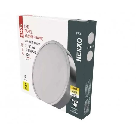 Oprawy-sufitowe - panel oświetleniowy natynkowy z sterownikiem cct led 28,5w nexxo zm5253 emos 