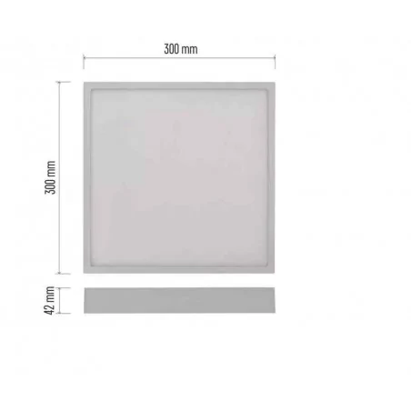 Oprawy-sufitowe - oprawa led 28,5w kwadratowa z sterownikiem cct nexxo zm6153 emos 