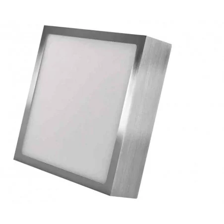 Oprawy-sufitowe - srebrna oprawa led 12,5w kwadrat 17cm cct nexxo zm6233 emos 