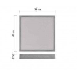 Oprawy-sufitowe - plafon natynkowy srebrny led 28,5w cct nexxo zm6253 emos 