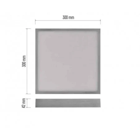 Oprawy-sufitowe - plafon natynkowy srebrny led 28,5w cct nexxo zm6253 emos 