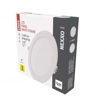 Oprawy-sufitowe - biała oprawa led 18w neutralna biel wpuszczana nexxo zd1145 emos 