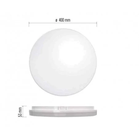 Plafony - oprawa led okrągła 36w ip54 neutralna biel tori zm4325 emos 