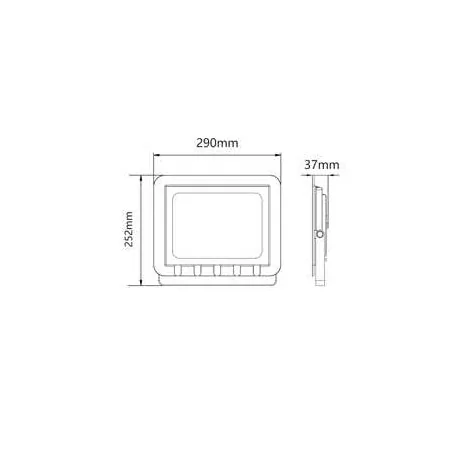 Naswietlacze-led-50w-i-wiecej - naświetlacz led o mocy 100w ip65 8200lm 6500k czarny 306722 polux 