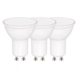 Gwint-trzonek-gu10 - komplet żarówka led 3 sztuki 8,4w-60w gu10 ciepła biel 806lm emos zq8370.3 