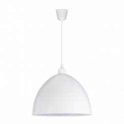Lampy-sufitowe - lampa wisząca sufitowa biała e27 inka white 30 00013 ideus
