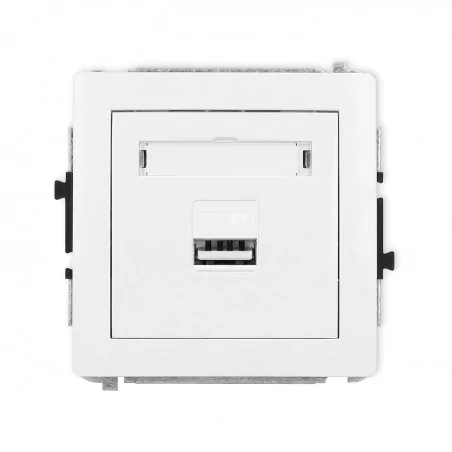 Ladowarki-usb - ładowarka usb pojedyncza biała 5v 2a usb-a dcusb-3 deco karlik 