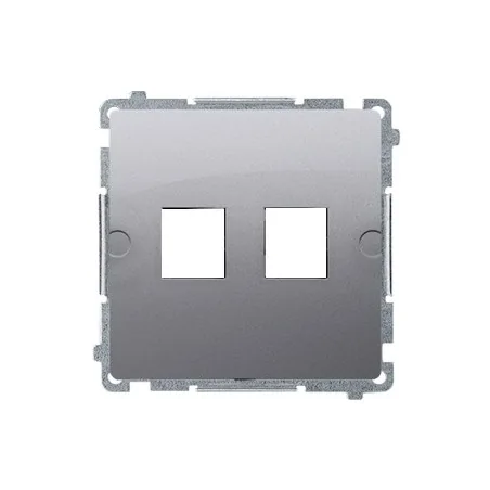 Pokrywy-do-gniazd - pokrywa gniazd teleinformatycznych na keystone płaska podwójna inox bmgk1p/21 simon basic kontakt-simon 