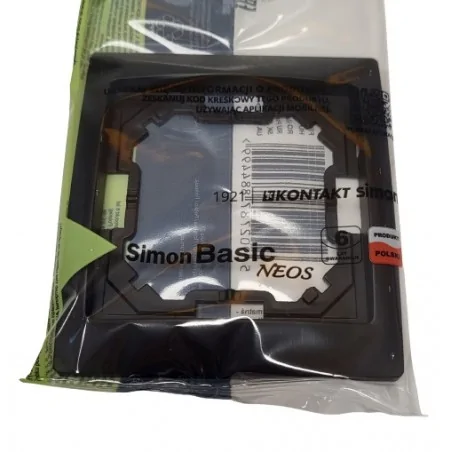 Ramki-instalacyjne - ramka pojedyncza czarny mat bmrc1/49 simon basic neos kontakt simon 