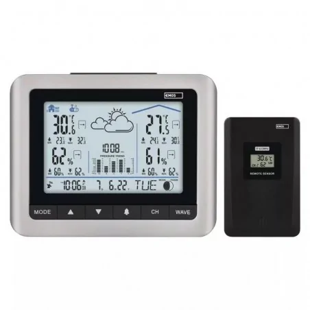 Termometry-i-stacje-pogodowe - stacja meteorologiczna pogodowa na baterie e0316 emos 