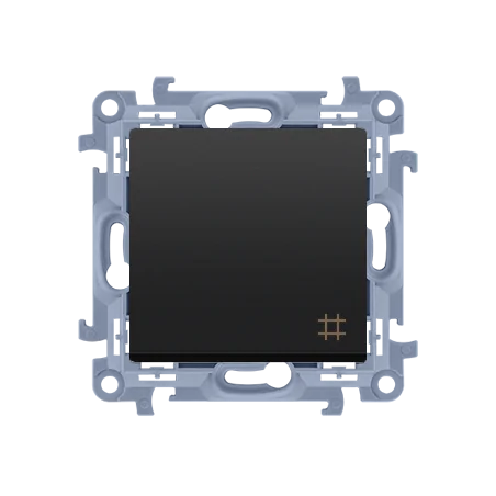 Wylaczniki-krzyzowe - czarny włącznik krzyżowy cw7.01/49 simon 10 kontakt-simon 