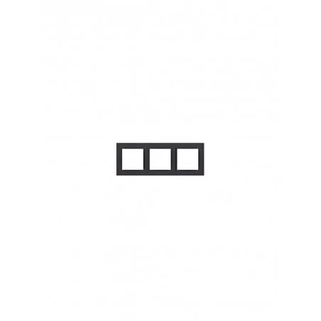 Ramki-instalacyjne - czarna ramka potrójna cr3/49 simon 10 kontakt-simon 