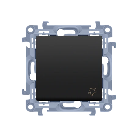 Wlaczniki-i-przyciski-dzwonkowe - przycisk dzwonek w kolorze czarnym 10ax cd1.01/49 simon 10 kontakt-simon 