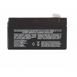 Akumulatory - ołowiowy akumulator agm 12v 1,3ah faston 4,7 b9652 emos 