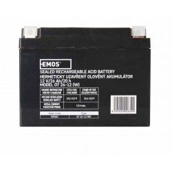 Akumulatory - bateria - akumulator bezobsługowy agm 12v 26ah 12× 14 b9683 emos