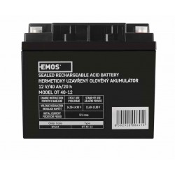 Akumulatory - ołowiowy akumulator agm 12v 40ah m6 b9684 emos