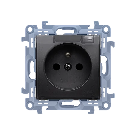 Gniazda-elektryczne - gniazdo z klapką transparentną do wersji ip44 bez uszczelki czarny mat cgz1bcuz.01/49a simon 10 kontakt-simon 