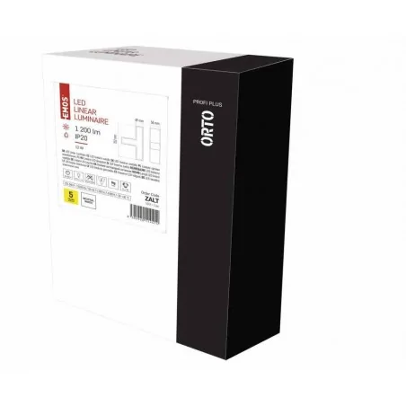 Oprawy-sufitowe - biała oprawa liniowa led orto tcon 12w, biała neutralna zalt 1543121000 emos 