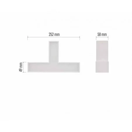 Oprawy-sufitowe - biała oprawa liniowa led orto tcon 12w, biała neutralna zalt 1543121000 emos 