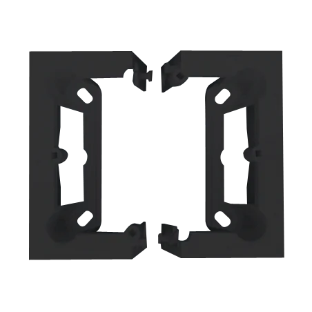 Puszki-natynkowe - czarna natynkowa puszka pojedyncza csc/49 simon 10 kontakt-simon 