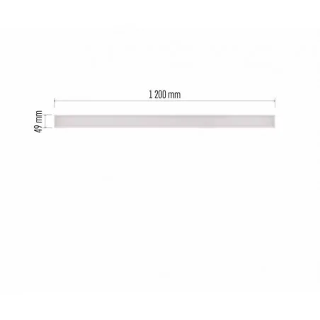Oprawy-sufitowe - prosta oprawa liniowa led orto 38w, biała neutralna zal382 1543381000 emos 