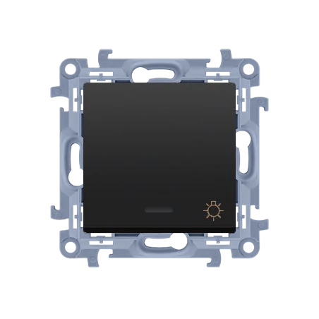 Pokrywy-do-gniazd - przycisk zwierny światło z podświetleniem czarny mat simon 10 cs1l.01/49 kontakt-simon 