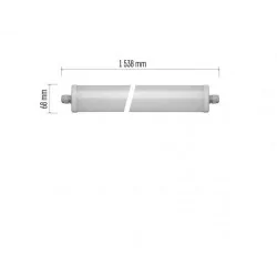 Oprawy-hermetyczne-led - oprawa pyłoszczelna led naścienna 55w nw ip65 festy zt4220 emos 