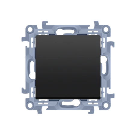 Wylaczniki-typu-swiatlo-zwierne - zwierny przycisk pojedynczy dzwonkowy bez piktogramu czarny mat cp1.01/49 simon 10 kontakt-simon 