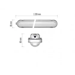 Oprawy-hermetyczne-led - oprawa pyłoszczelna led naścienna 37w nw ip66 misty zt1520 emos 