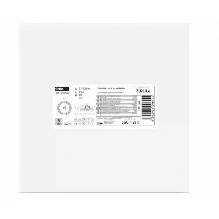 Oprawy-hermetyczne-led - oprawa przemysłowa led highbay aster 100w, 60° zu210.6 emos 