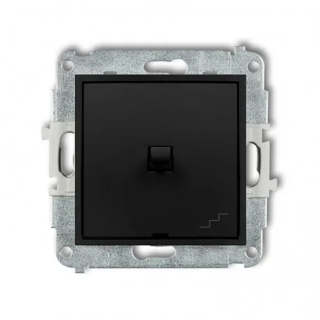 Wylaczniki-amerykanskie - włącznik schodowy amerykański czarny mat deco mini 12mwpus-3 karlik 