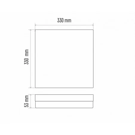 Panele-led - oprawa led kwadratowa 24w ip54 ciepła biel tori  zm4124 emos 