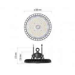 Oprawy-hermetyczne-led - lampa hermetyczna - warsztatowa led 150w 60° highbay zu215.6 emos 