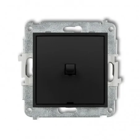 Wylaczniki-amerykanskie - włącznik schodowy amerykański czarny mat bez piktogramu deco mini 12mwpus-3.1 karlik 