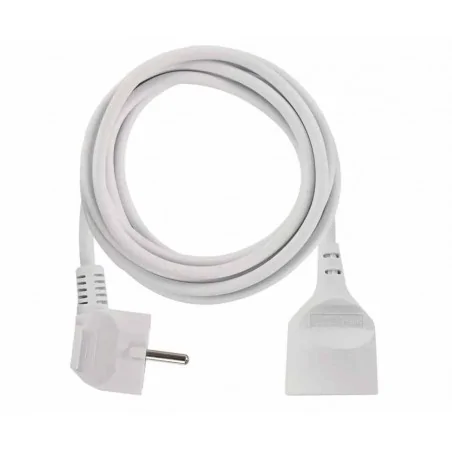 Przedluzacze-elektryczne - przedłużacz biały 3 metrowy 1 gniazdo pvc 1,5 mm2 p0113r emos 