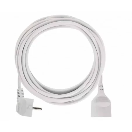 Przedluzacze-elektryczne - przedłużacz biały 5 metrowy 1 gniazdo pvc 1,5 mm2 p0115r emos 