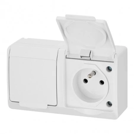 Gniazda-podwojne-natynkowe - 0322-02 hermes gniazdo podwójne natynkowe ip44 elektro-plast 