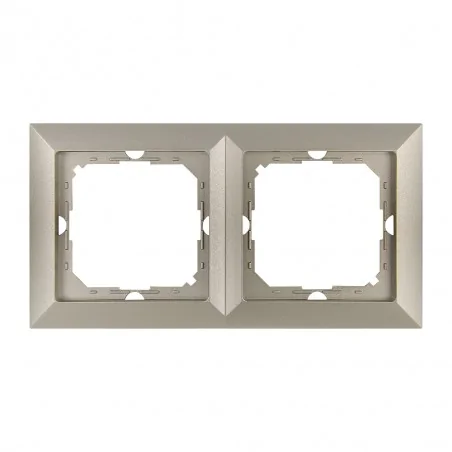 Ramki-podwojne - satynowa podwójna ramka ra-2p perła abex 