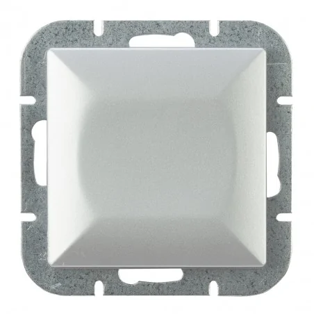 Wylaczniki-jednobiegunowe - srebrny włącznik światła pojedynczy wp-1p perła abex 