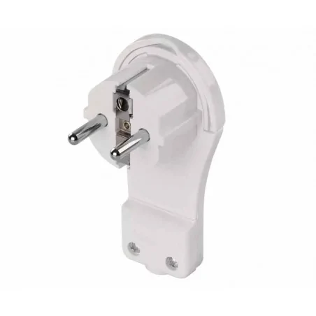 Rozgalezniki - wtyczka kątowa ultra płaska biała p0066 emos 
