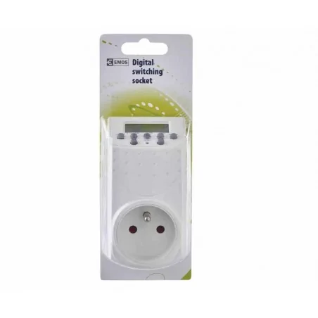 Programatory-czasowe - cyfrowy programator czasowy p5506 emos 
