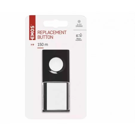Dzwonki-do-drzwi - zewnętrzny przycisk do dzwonka bezprzewodowego p5727, 1x cr2032 p5727t emos 