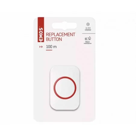 Dzwonki-do-drzwi - zewnętrzny przycisk do dzwonka bezprzewodowego p5732, 1x cr2032 p5732t emos 