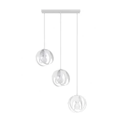 Oswietlenie-sufitowe - biała lampa wisząca 3xe27 tulos sl.1085 sollux lighting